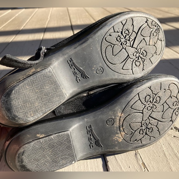 DANSKO 😍 black suede & leather Otis booties • size 37 US size 6.5/7 •beautiful - Picture 3 of 8